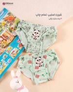 شورت اسلیپ دخترانه سفید برفی تمام چاپ